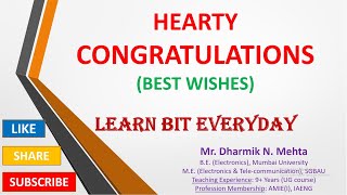 Hearty Congratulations | Best Wishes | Greeting Message on Achievement