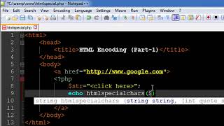 PHP & MySQL Tutorial 42 HTML Special Characters YouTube