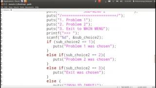 [C basics] Menu (Part 4)