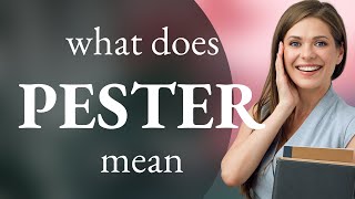 Pester | definition of PESTER