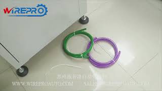 Wire cable round shape winding and automatic bundling machine.