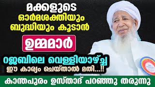 മക്കളുടെ ഓർമശക്തിയും ബുദ്ധിയും കൂടാൻ ഉമ്മമാർ ഈ ഒരു കാര്യം മാത്രം ചെയ്താൽ മതി...!! Kanthapuram Usthad