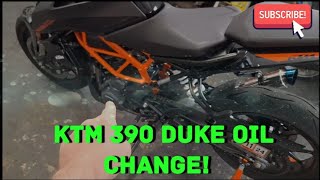 KTM 390 Duke Oil Change