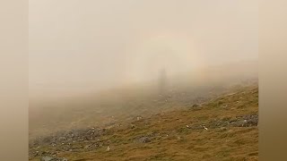 Spectacular Brocken spectre in the Lake District, UK