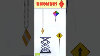 Rhombus Shape Objects #shapesforchildren #kidslearning