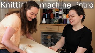 Intro to Brother 910 standard gauge knitting machine feat. Rachel