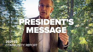 2021-22 Community Report - President's Message