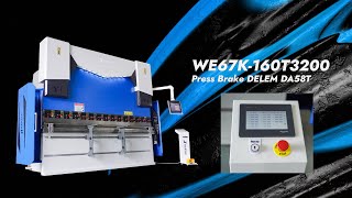 SMART WE67K-160T3200 Press Brake with DELEM DA58T and Prime Z1+Z2 Axis