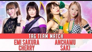 Anchamu \u0026 Saki vs Emi Sakura \u0026 Cherry , 4th August 2018