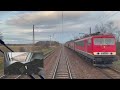 017 führerstandsmitfahrt re1 frankfurt berlin der erste blick aus einem odeg zug multicam