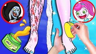 Help Mommy Long Legs safely remove leg hair - Stop Motion Paper | Yul Channel #39