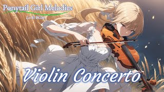 【Violinist in the Wheat Field Music】Violin Concerto , sleep/work BGM