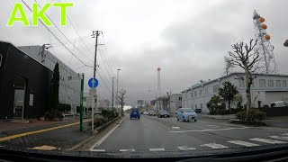 秋田県秋田市役所からセリオンまでドライブ