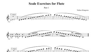 Scale Exercises for Flute—Part 1　フルートの為のスケール練習曲—Part 1