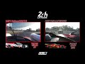 lmp1 vs lmh onboard lap comparison at le mans