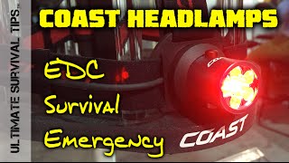 NEW! EDC / Survival / Emergency Headlamps - SHOT Show 2015 - Coast HL5 HL7 HL8 Headlamp