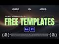 200 FREE Motion Graphic Templates for After Effects & Premiere Pro