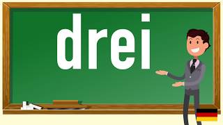 How to pronounce drei  in German