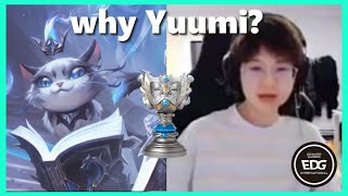 the Reason why EDG Meiko chose YUUMI as his Worlds Skin #lpl