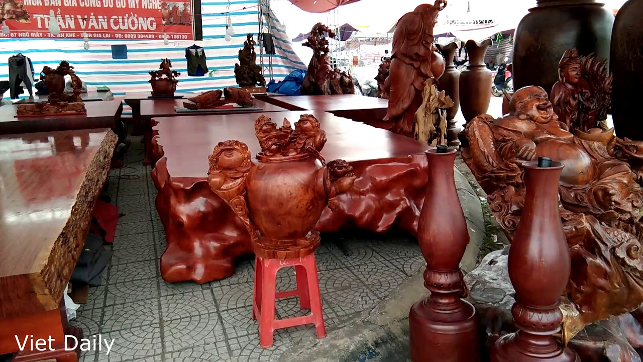 An Art Wooden Furniture Fair 11/2019 In Viet Tri City, Vietnam - YouTube