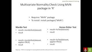Testing Multivariate Normality using R [Bengali]