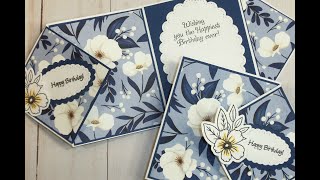 DIAMOND FLIP FOLD CARD #diamondflipcard #cardmaking #cardztvwithmary