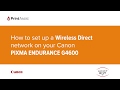 How to set up a Wireless Direct network on your Canon PIXMA G4600 MegaTank