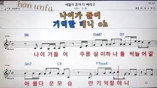 세월의 흔적 다 버리고/신화💋노래방 반주*기타 코드 악보*가라오케💖Karaoke*Sheet Music*Chord*MR