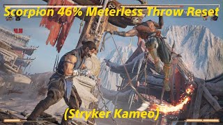 MK1: Scorpion 46% Meterless Throw Reset (Stryker Kameo)