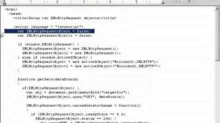 Using Two XMLHttpRequest objects - Ajax tutorial