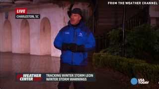 Jim Cantore kneeing videobomber tops snow bloopers