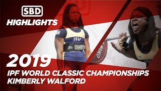 Kimberly Walford - 2019 IPF 世界盃 女子72kg量級冠軍 SBD全球菁英運動員