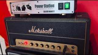 Marshall Studio SV20 Plexi with a Fryette Powerstation PS-2 and a '69 Gibson SG Standard