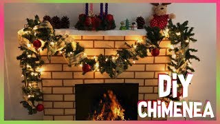 🎄 CHIMENEA de CARTÓN para NAVIDAD (PASO a PASO) Decoraciones Navideñas - Christmas Decorations