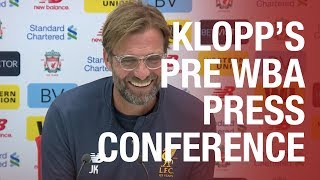 Jürgen Klopp's West Brom press conference from Melwood | E