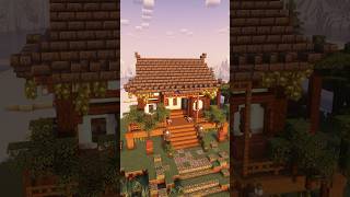 サバイバル初期で作れる和風な家を建築!? #マイクラ建築  #マイクラ #minecraft #shorts