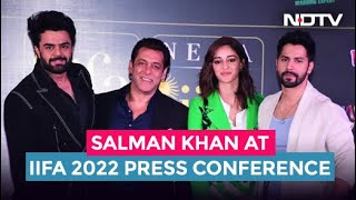 Salman Khan, Varun Dhawan And Ananya Panday At IIFA 2022 Press Conference