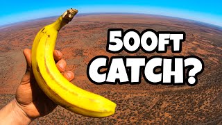 Catching Fruit out of Helicopter from 500ft