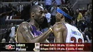 2004 Detroit Pistons vs. Los Angeles Lakers (Regular Season SportsCenter Highlights)