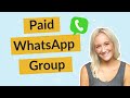 How to create a paid WhatsApp Community