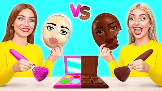 Chocolate Edible Makeup Challenge | Funny Situations by Choco DO