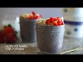 How to make chia pudding with KOYAH organic freeze-dried wild blueberry powder