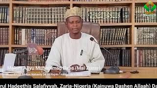 Muqadiman Tibbun Nabawiy Darasi na 34 Mai Gabatarwa Malam Aliyu Muhammad Baba (Mai Zuma) Daga Daarul