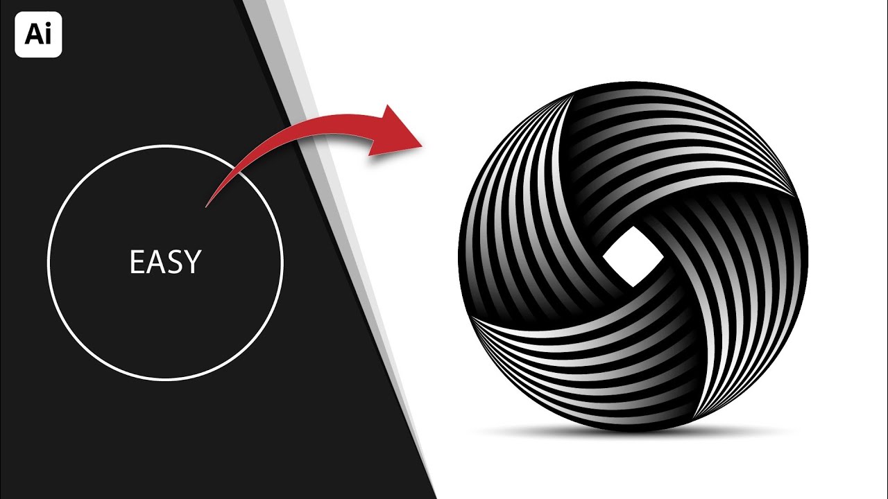 How To Make A Abstract Spiral Vortex Logo For Beginners Adobe