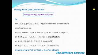 07  NumPy Array Type Conversion