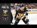 GAME RECAP: Penguins vs. Capitals (02.01.22) | Rust Stays Hot