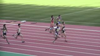 平成25年度　第１回県記録会 男子一般･高校 100m決勝