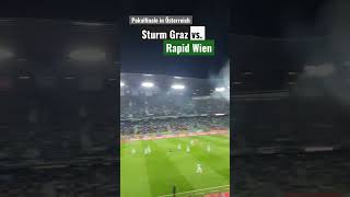 Irre Pyroshow beim Pokalfinale in Österreich: Sturm Graz gegen Rapid Wien mit jeder Menge Pyro!