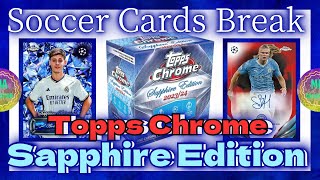 【サッカーカード開封】2023/24 TOPPS CHROME SAPPHIRE EDITION