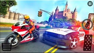 Motorbike Escape Police Chase: Moto VS Cops Car - Gameplay Android game